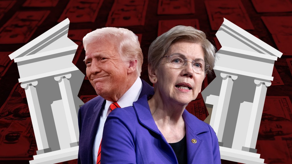 President Donald Trump and progressive Sen. Elizabeth Warren have a meeting of the minds when it comes to debanking.