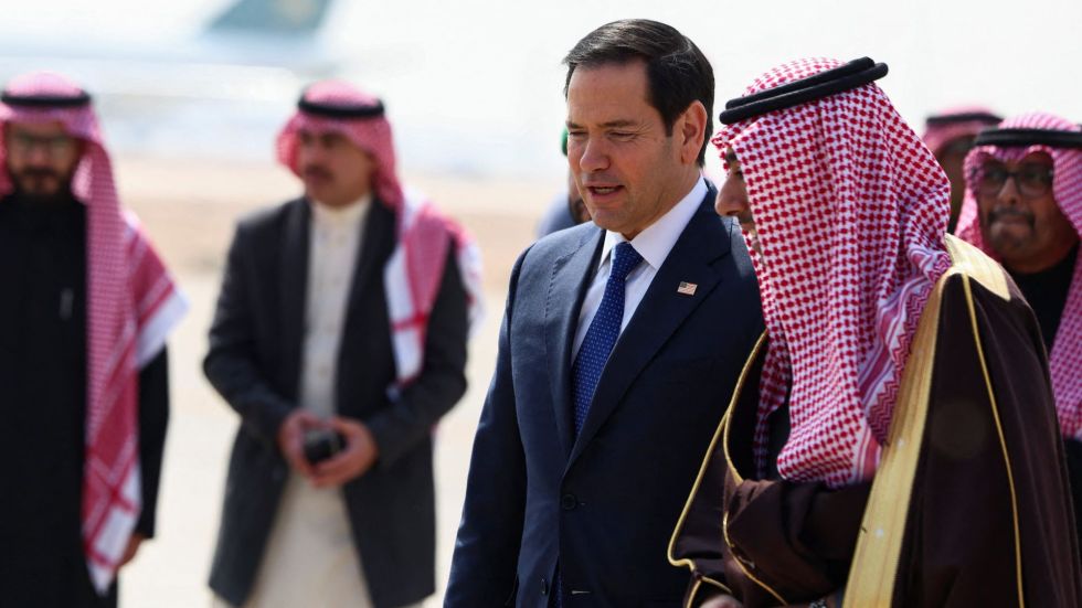 Secretary of State Marco Rubio is in Saudi Arabia to begin talks with Russia about ending the war in Ukraine.