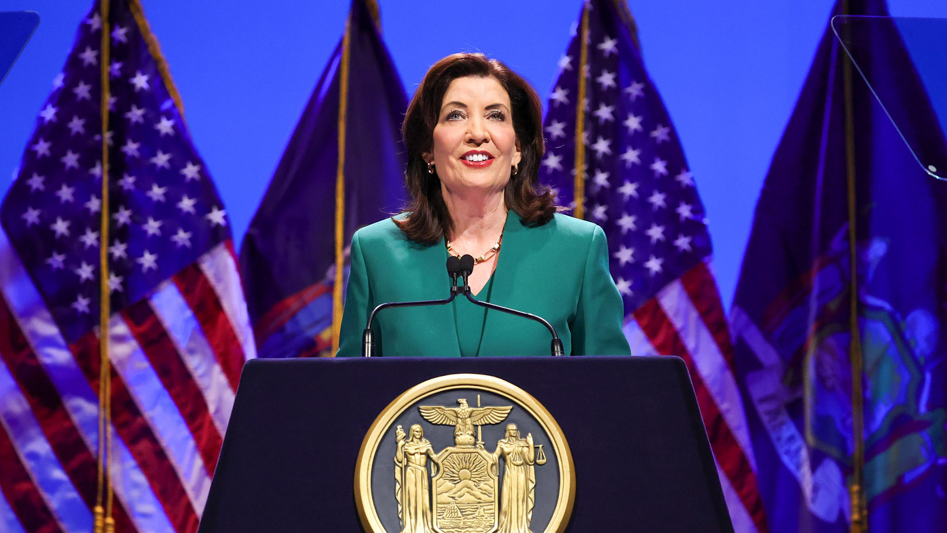 New York governor Kathy Hochul said she isn’t ruling out removing Mayor Eric Adams from office.