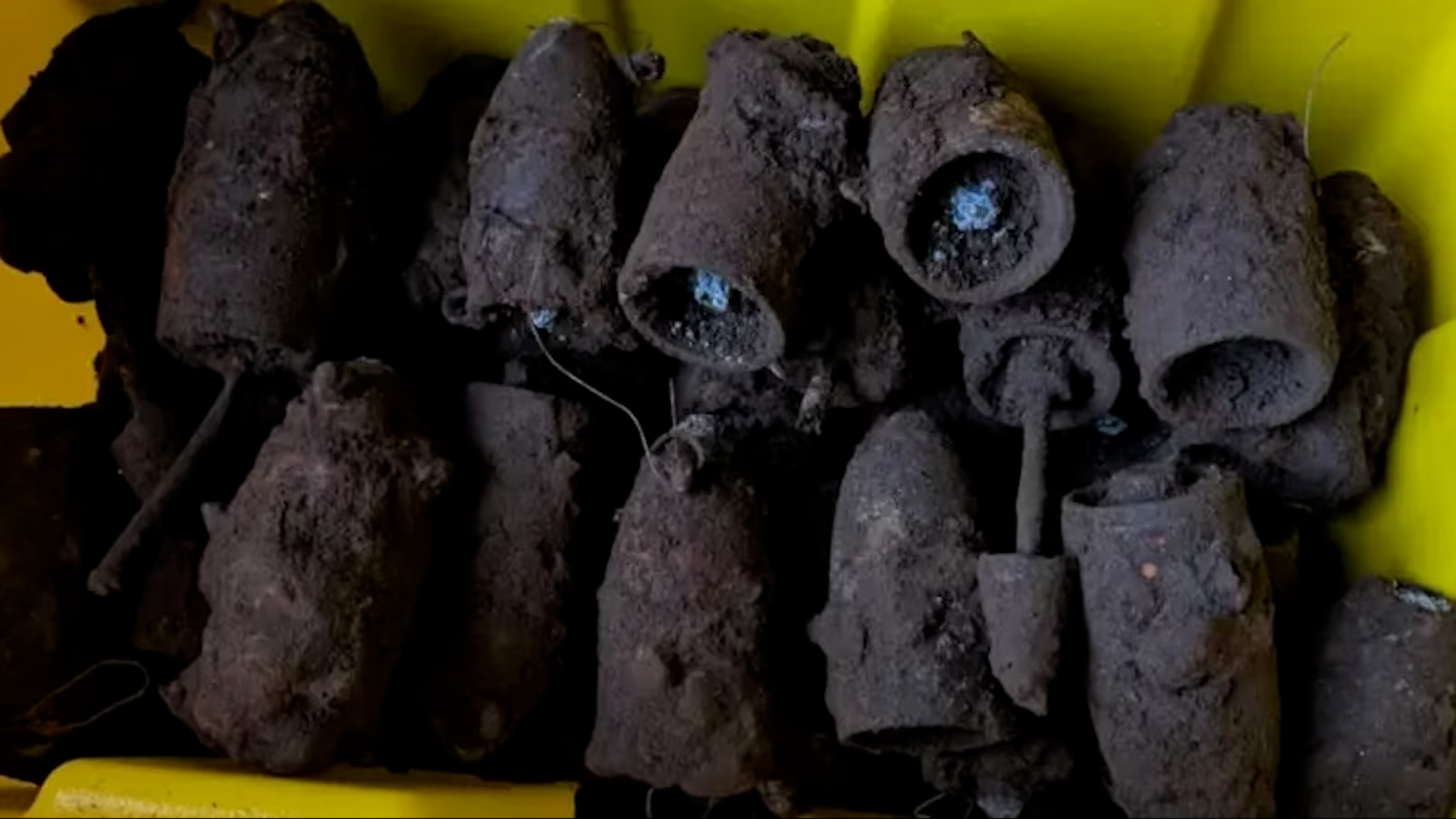 WWII-era bombs unearthed at U.K. playground renovation site, prompting extensive cleanup operation and highlighting risk of wartime ordnance.