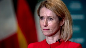 The European Union’s foreign policy chief is suggesting that China could benefit from the trade tensions between the United States and its allies.