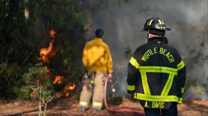 Wildfires swept through the East Coast, with the Carolinas facing widespread blazes and evacuations. Firefighting efforts are underway.